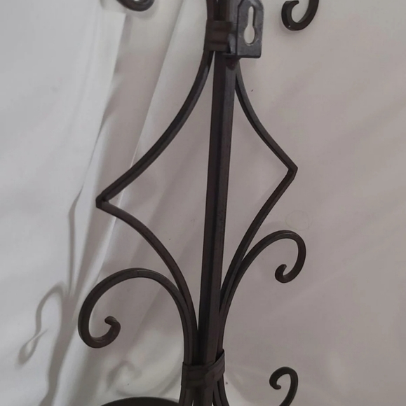 Wrought Iron Hanging Candle Holder Set - Picture 3 of 7